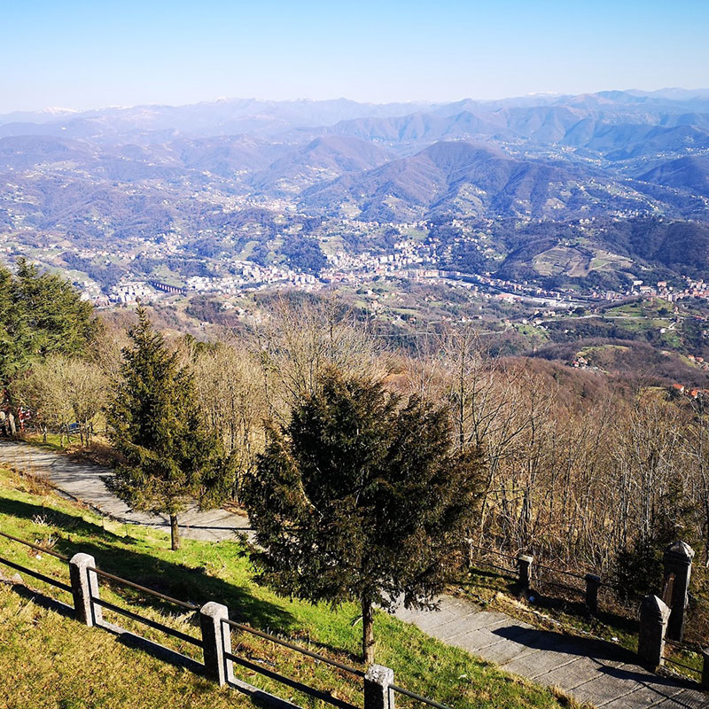 Un panorama dal monte Figogna